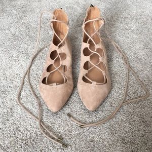 Nine West lace up flats